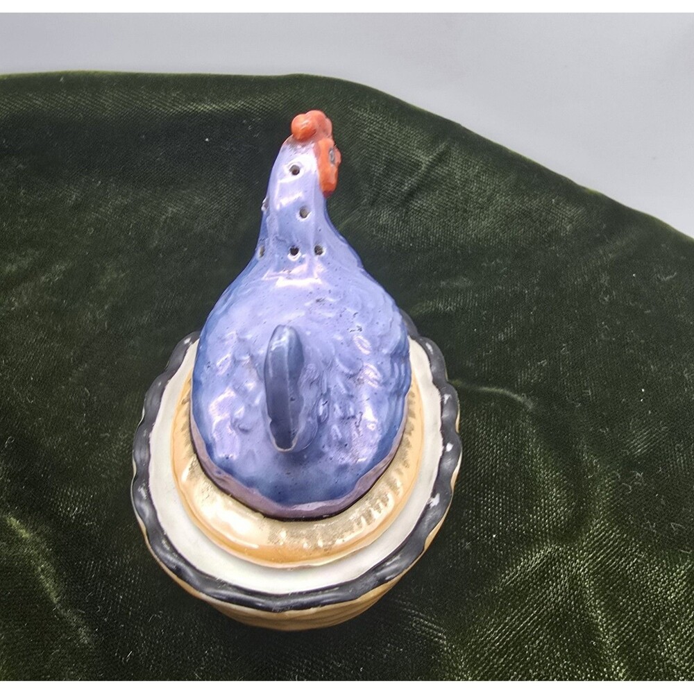 Rare Noritake Lusterware Hen On A Nest Single Shaker Japan - Picture 2 of 10